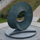 Umbilic torus: math in stone and bronze at Stony Brook University in New York.